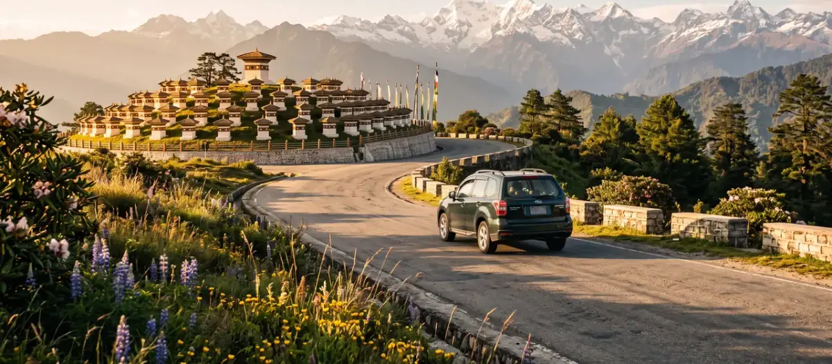 Driving in Bhutan
