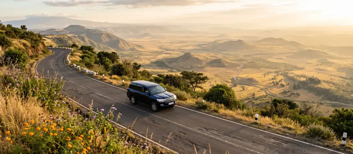 Driving in Kenya
