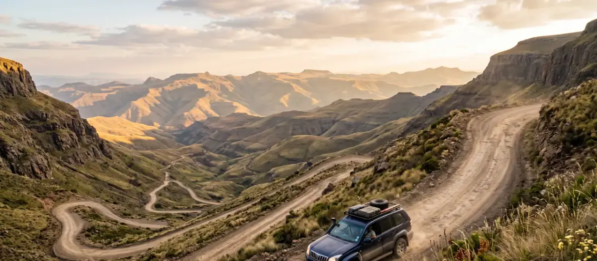 Driving in Lesotho