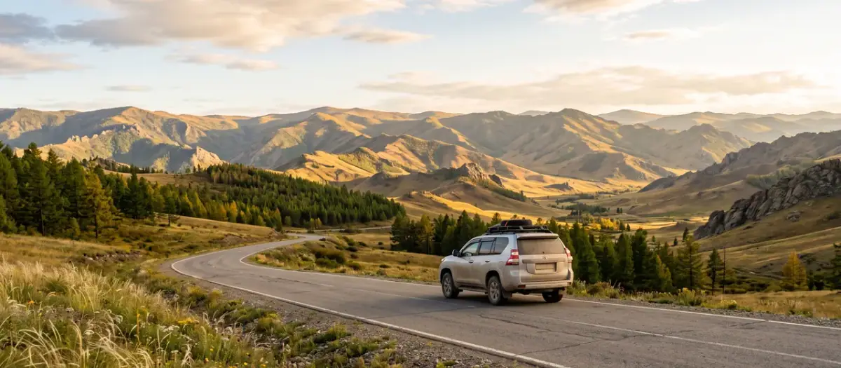 Driving in Mongolia