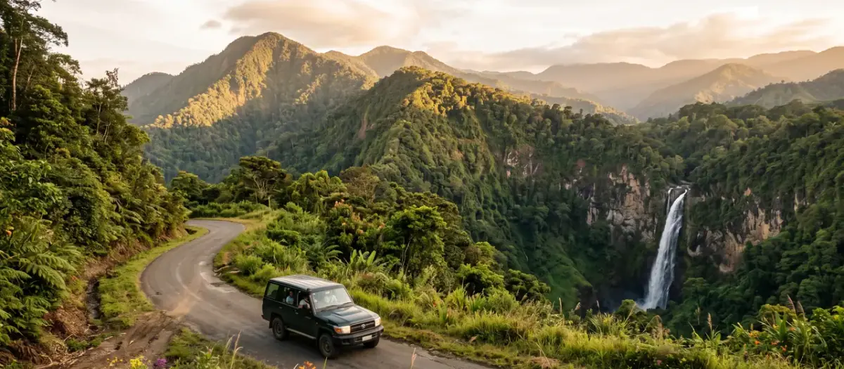Driving in Papua New Guinea