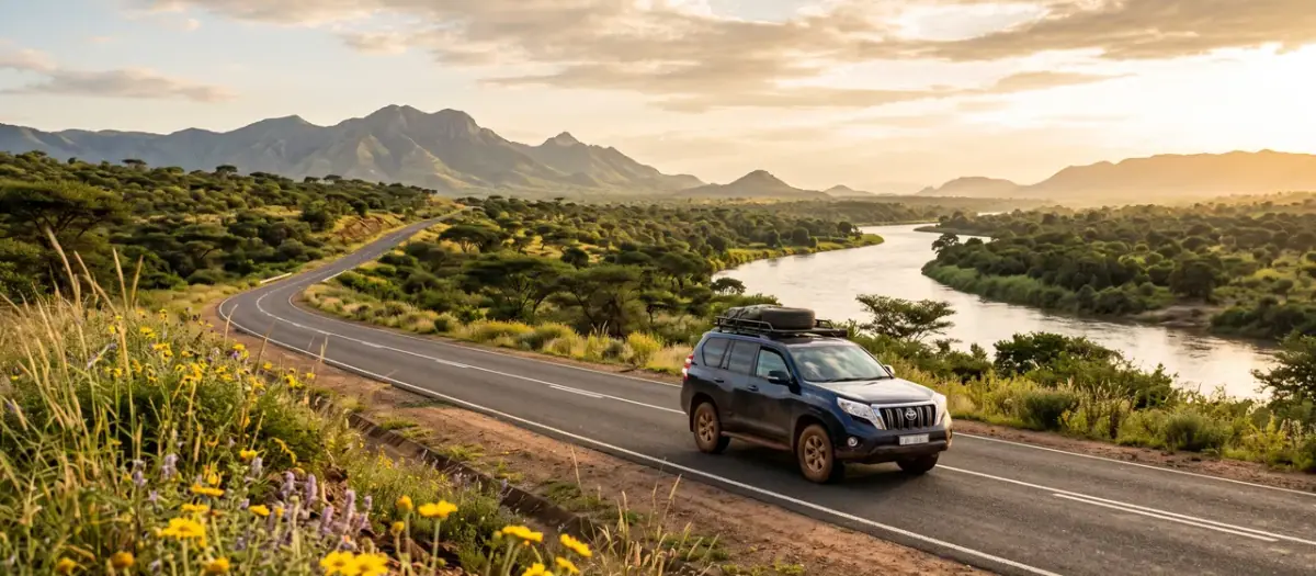 Driving in South Sudan